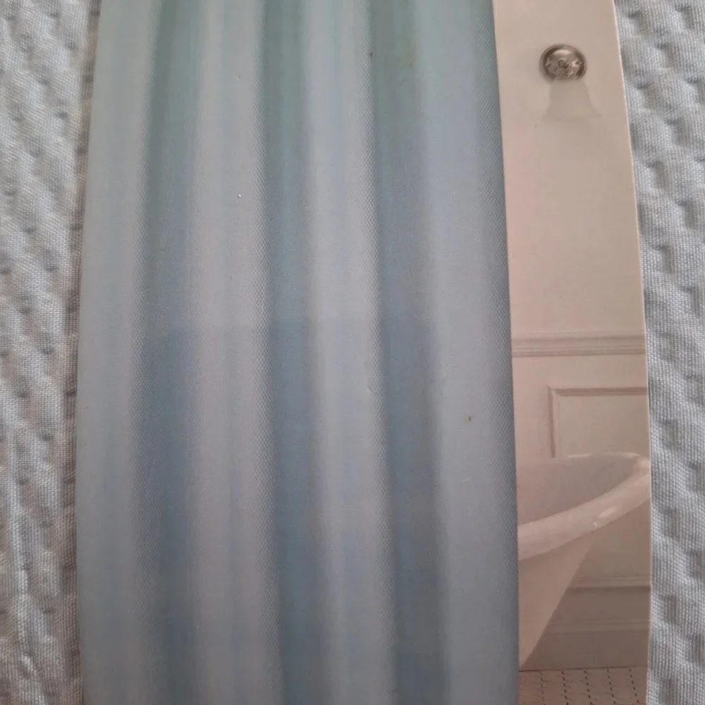 Comfort Bay Blue Shower Curtain